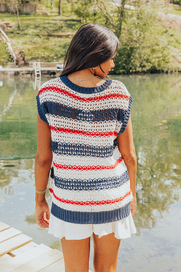 Lake Days Knit Stripe Top