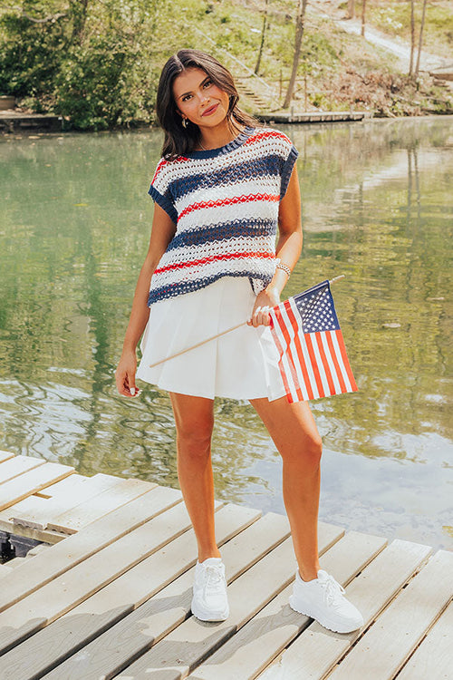 Lake Days Knit Stripe Top