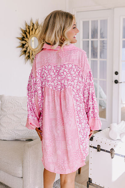 Tucson Brunch Button Up in Pink
