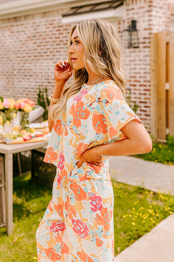 Happy Blooms Shift Top