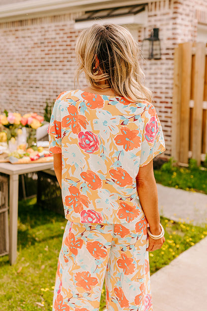 Happy Blooms Shift Top