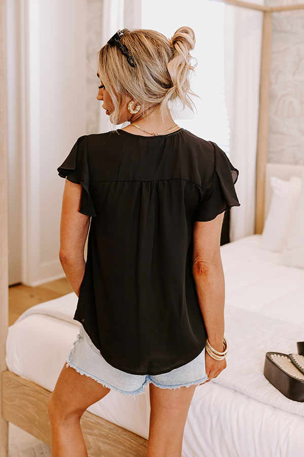 Martini Meetup Shift Top in Black