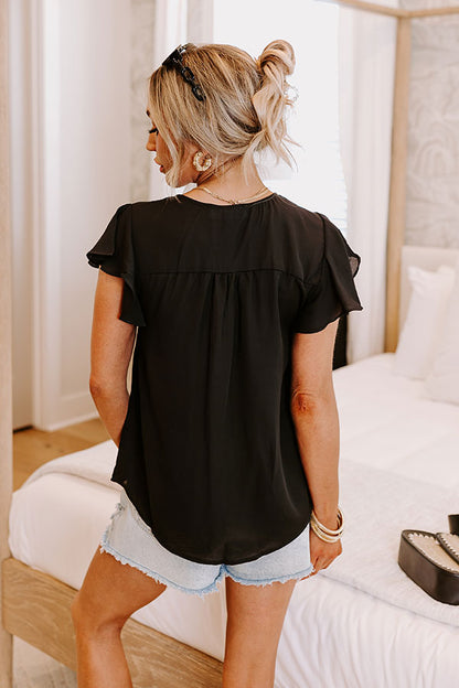 Martini Meetup Shift Top in Black