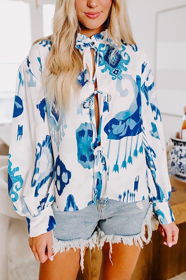Feeling Affectionate Front Tie Top