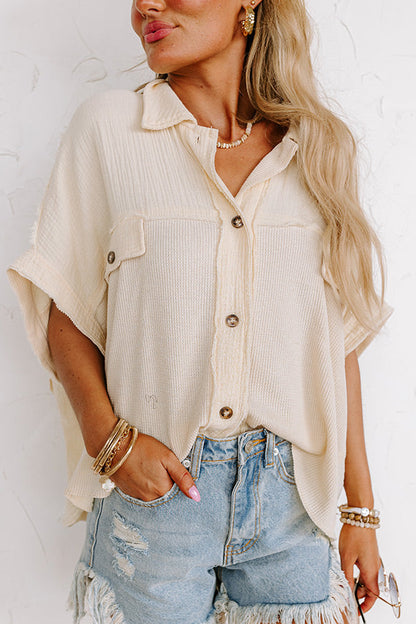 Soft Smile Oversized Button Up