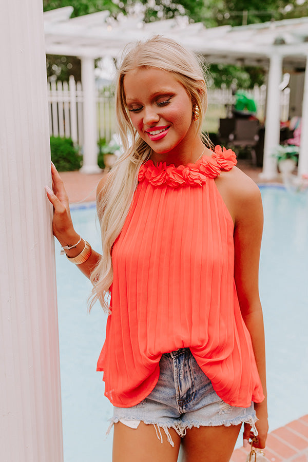 Sunday Brunch Pleated Top