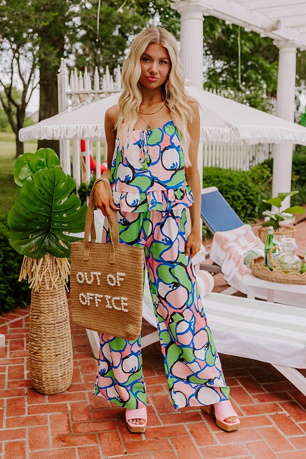 Set For Vacay Tank in Kelly Green
