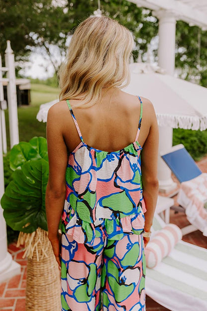 Set For Vacay Tank in Kelly Green