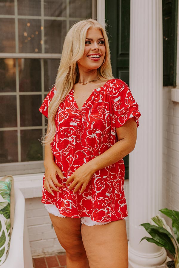 Vibrant Voyage Shift Top Curves