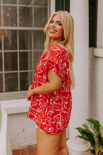Vibrant Voyage Shift Top Curves