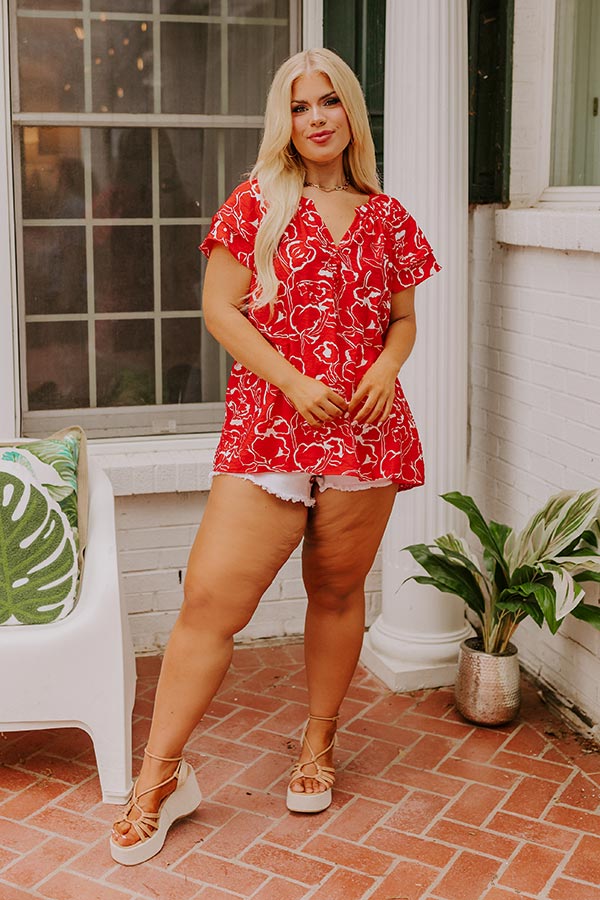 Vibrant Voyage Shift Top Curves