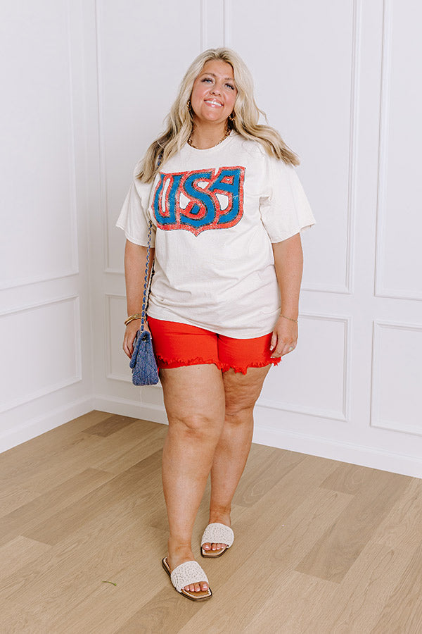 USA Vintage Graphic Tee Curves