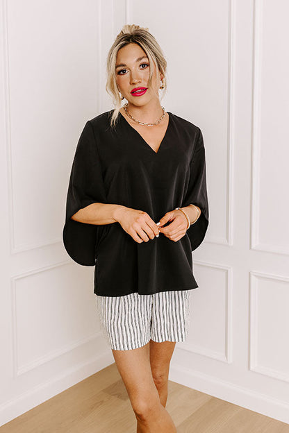Simply Perfect Shift Top In Black