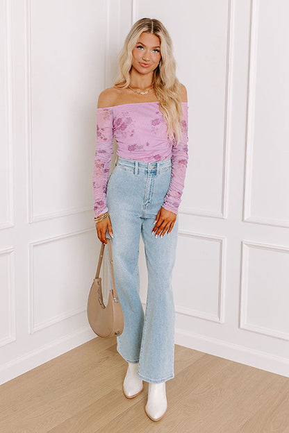 Flirty Feels Floral Mesh Top