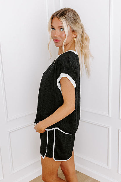 Road Trip Ready Shift Top in Black