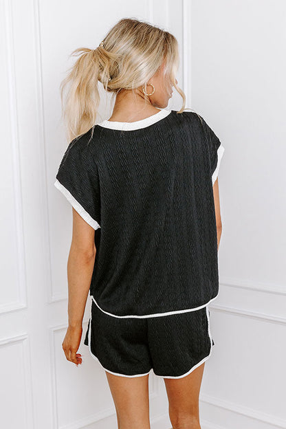 Road Trip Ready Shift Top in Black