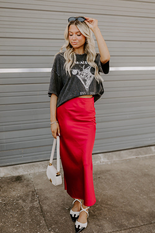 Shaken And Stirred Distressed Martini Graphic Tee