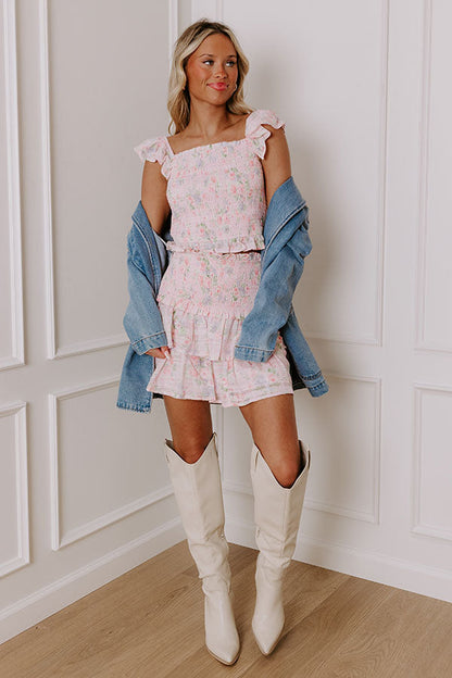 Sweet Pea Smocked Floral Top