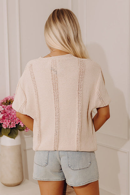 Kind Moment Knit Top in Light Oatmeal