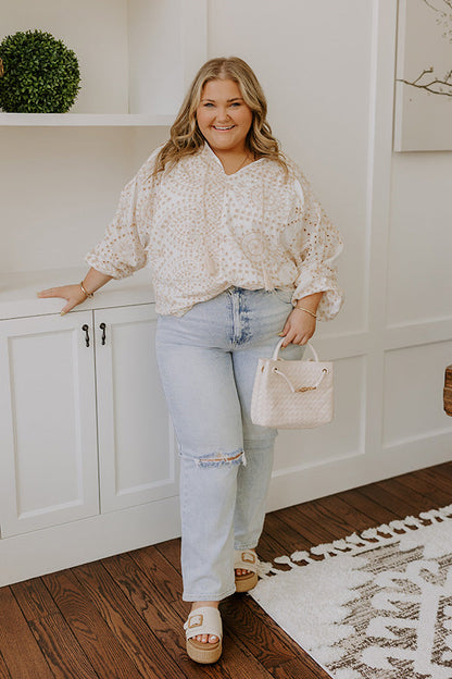 Boho Cutie Eyelet Top Curves