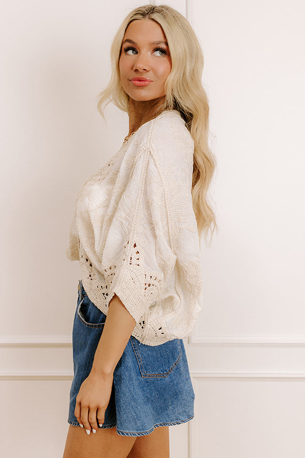 Feeling Dreamy Crochet Button Up