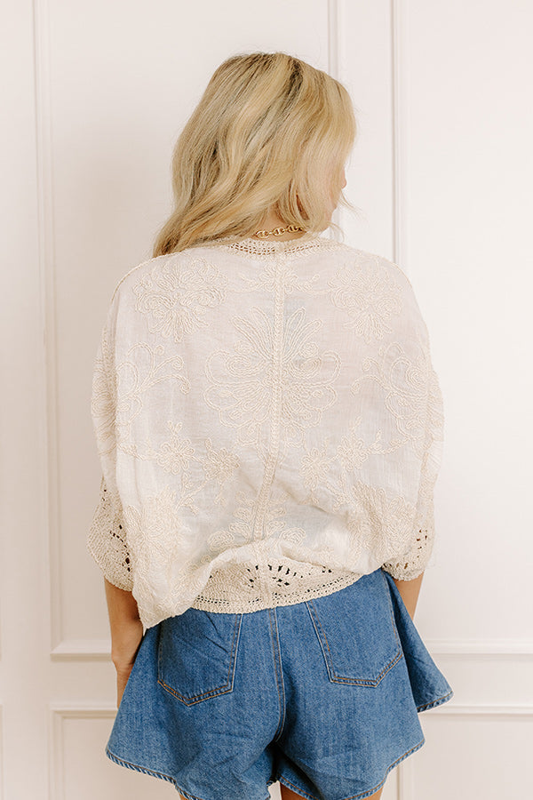 Feeling Dreamy Crochet Button Up