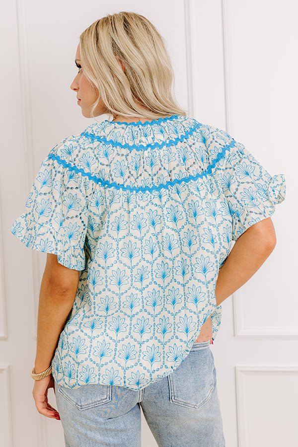 Brunching With Besties Eyelet Top