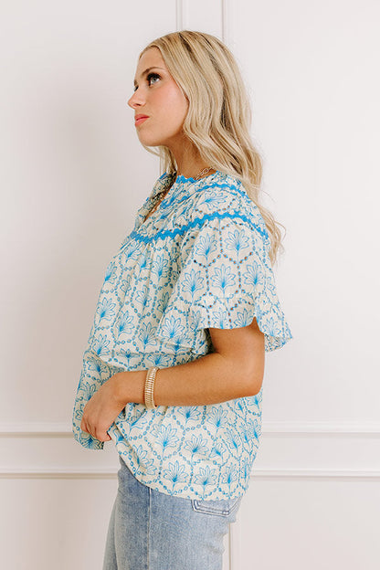 Brunching With Besties Eyelet Top