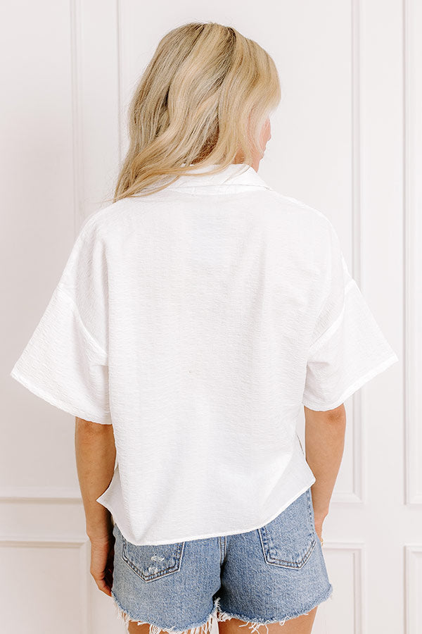 Little Coastal Town Button Up