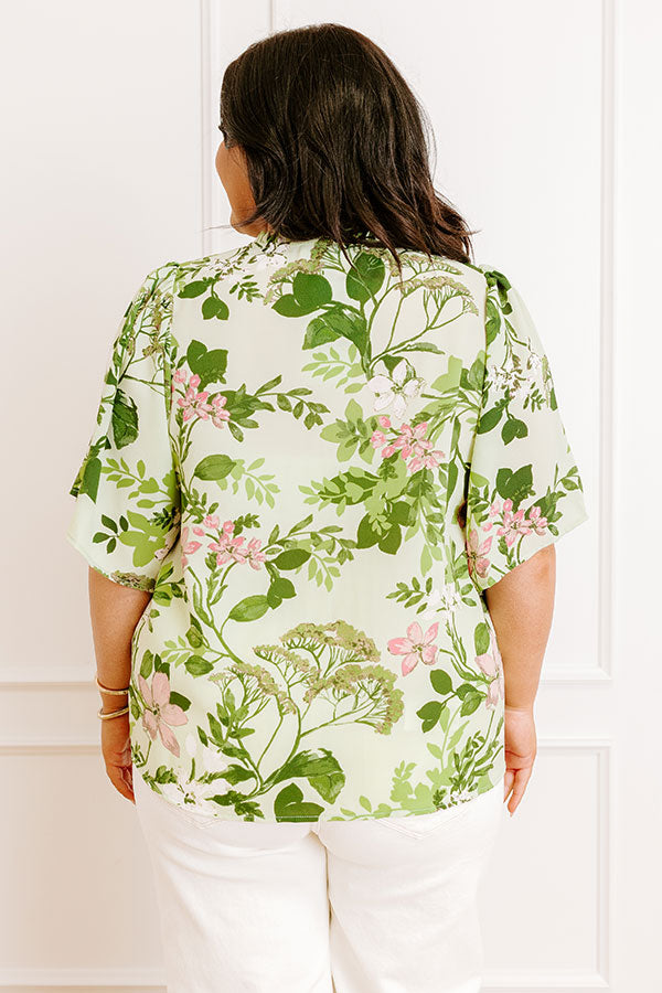 Small Town Charm Floral Top Curves