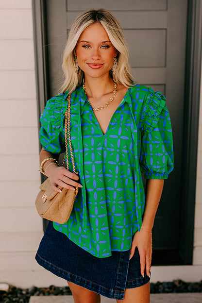 Polished Perfection Floral Top