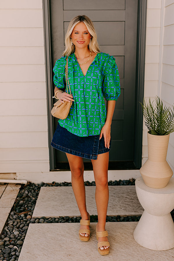 Polished Perfection Floral Top