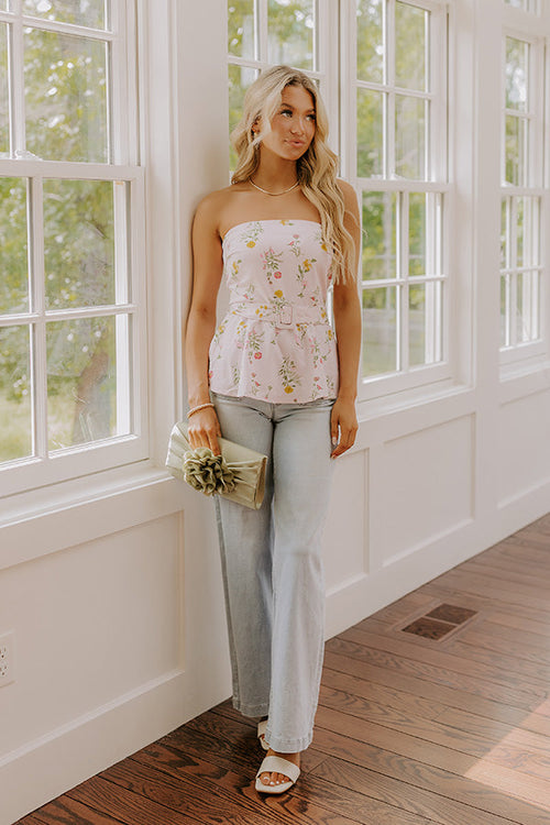 Sweet Surprise Floral Peplum Top