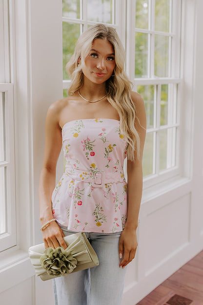 Sweet Surprise Floral Peplum Top
