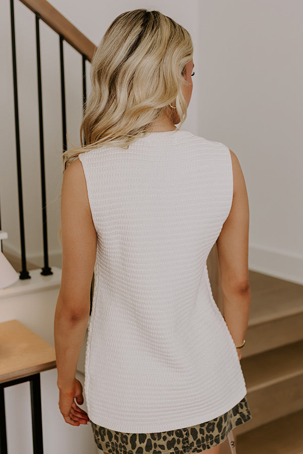 Charmed Moment Knit Vest Top