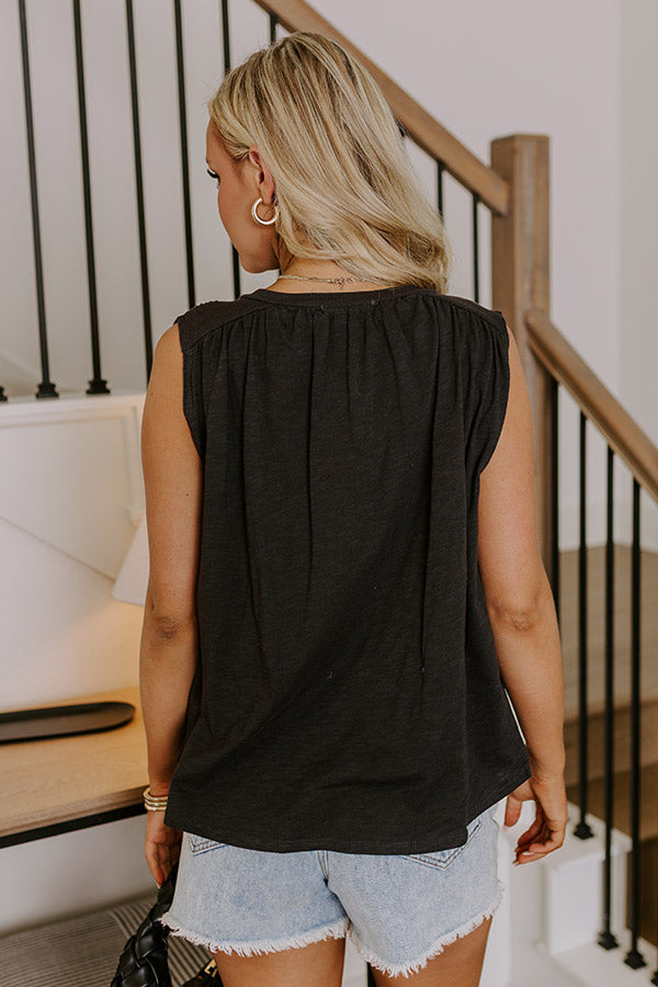 Path to Happiness Tee in Black