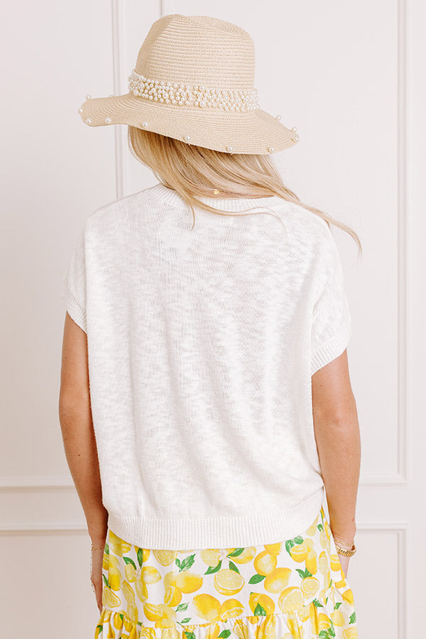 Love And Limoncello Knit Top