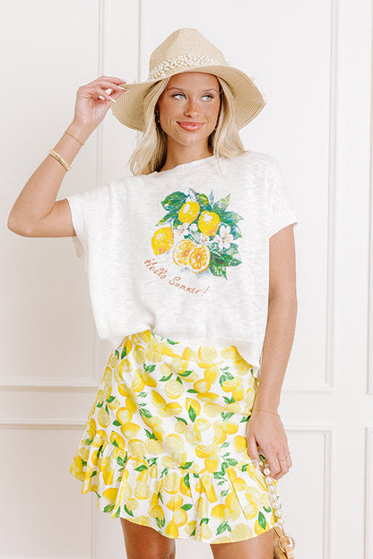 Love And Limoncello Knit Top