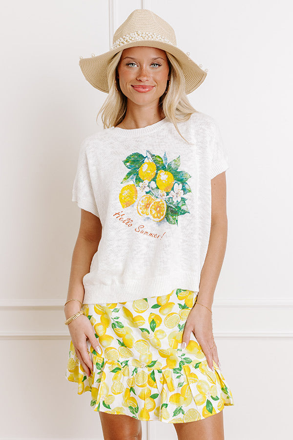 Love And Limoncello Knit Top