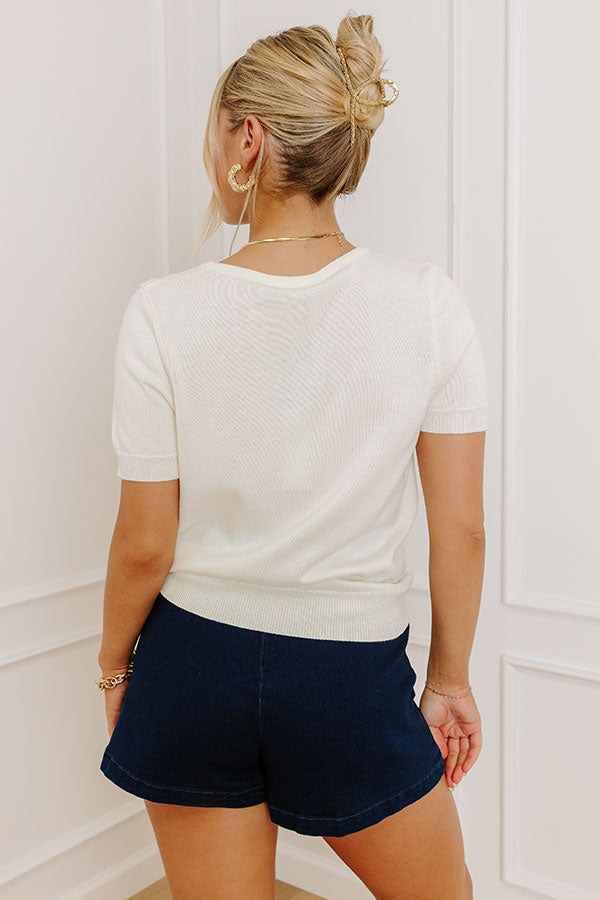 Feeling Giddy Embroidered Tee