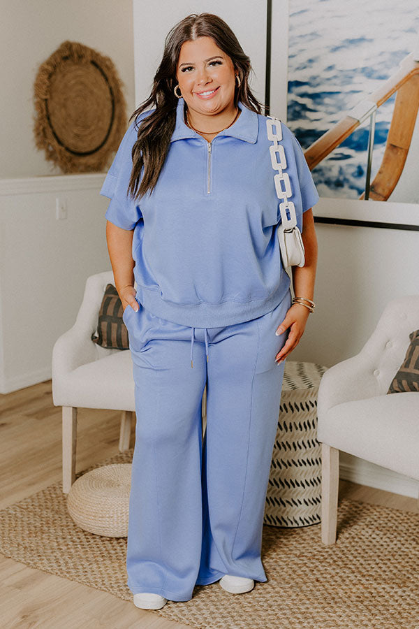 Easygoing Quarter Zip Top Curves