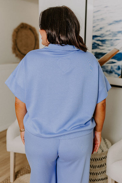 Easygoing Quarter Zip Top Curves
