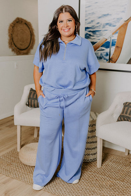 Easygoing Quarter Zip Top Curves