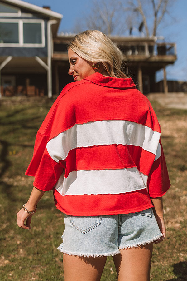 Sparks Fly Oversized Crop Tee