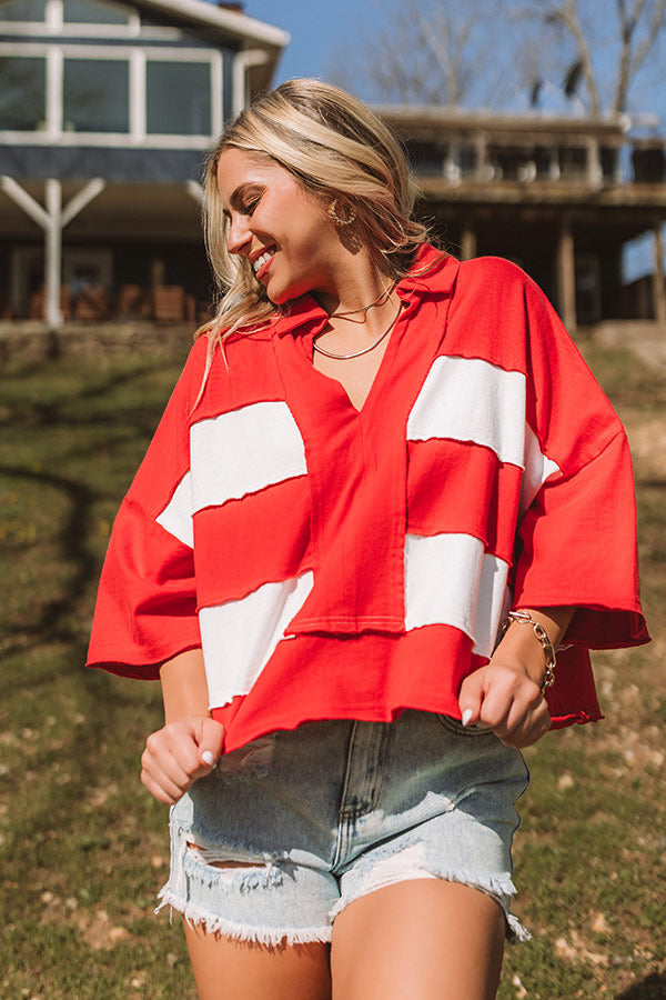 Sparks Fly Oversized Crop Tee