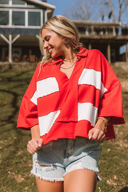 Sparks Fly Oversized Crop Tee