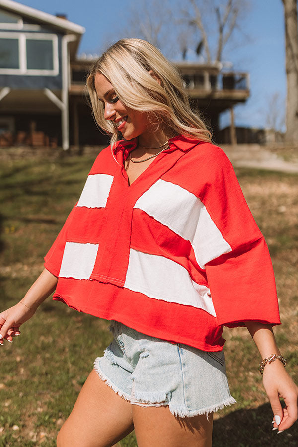Sparks Fly Oversized Crop Tee