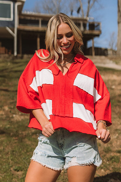 Sparks Fly Oversized Crop Tee