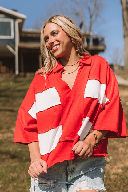 Sparks Fly Oversized Crop Tee