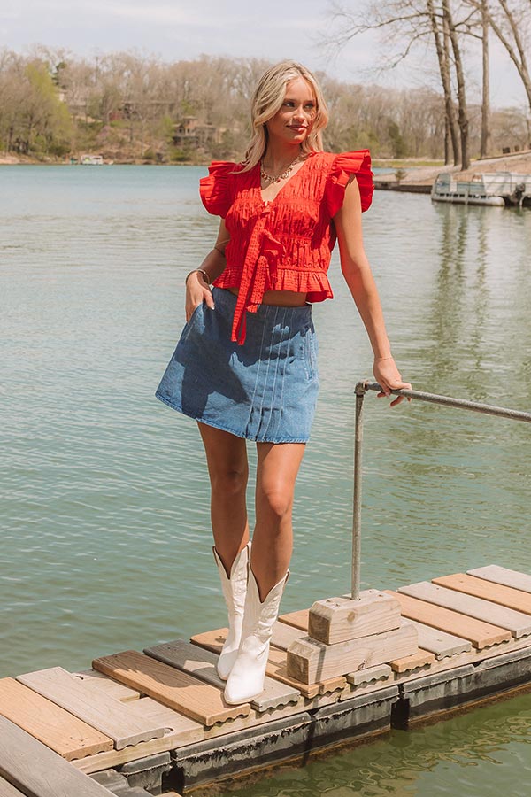 Liberty Lane Smocked Top